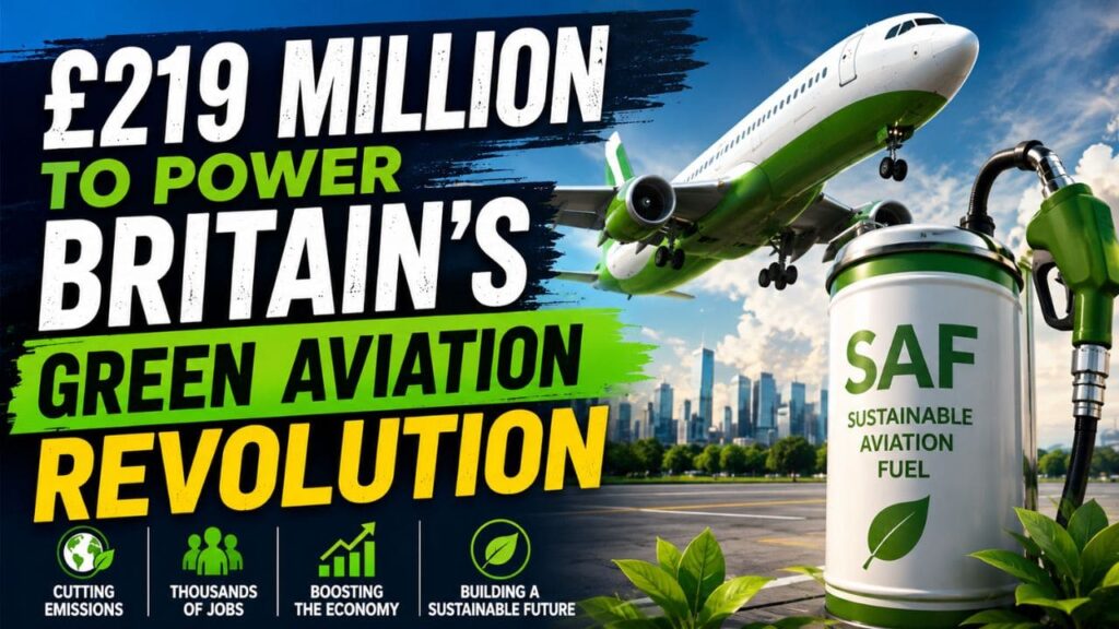 UK Invests £219 Million to Accelerate Sustainable Aviation Innovation